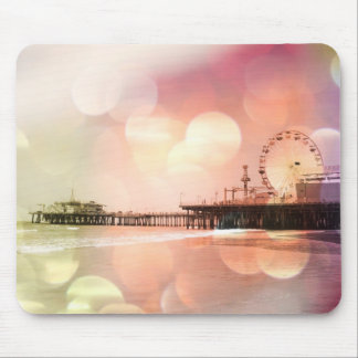 Santa Monica Pier - mousserande Rosa Photo Edit Musmatta