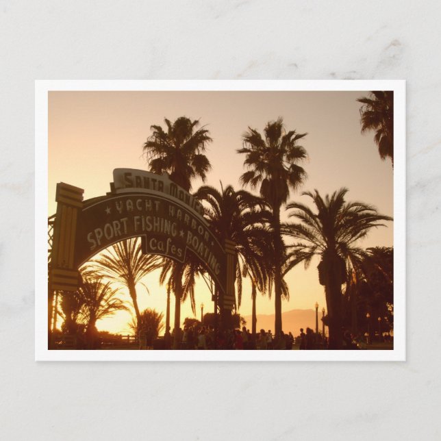 Santa Monica Pier Postcard Vykort (Framsida)