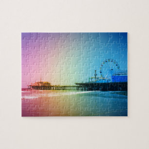 Santa Monica Pier Rainbow Färg Pussel