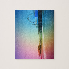 Santa Monica Pier Rainbow Färg Pussel