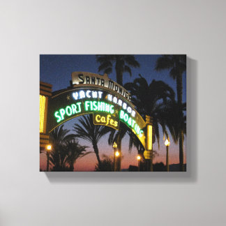 Santa Monica Pier vid Sunset Canvas