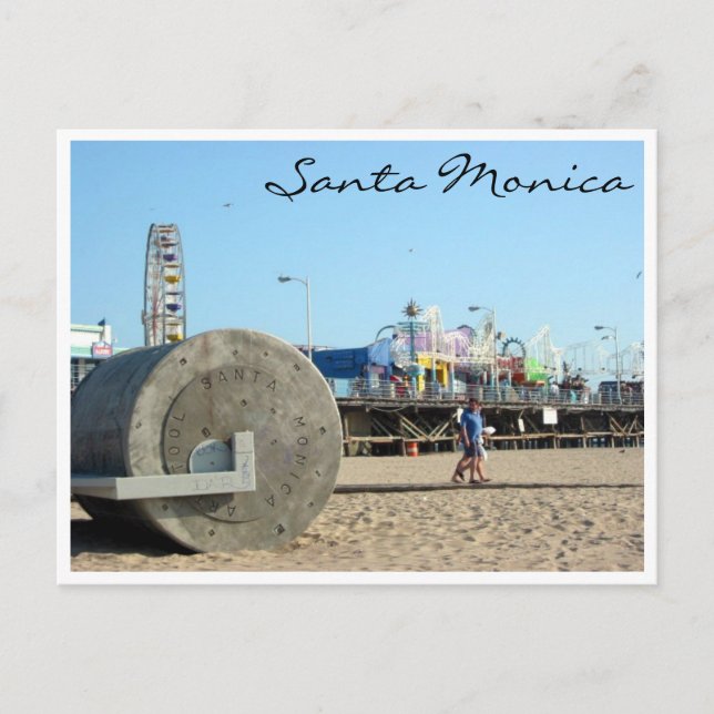 Santa monica pier vykort (Framsida)