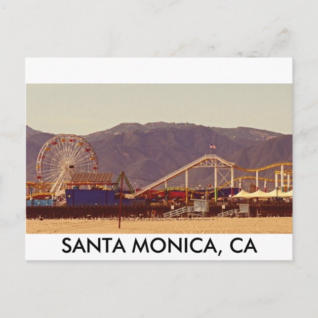 Santa Monica Pier - vykort (Framsida)