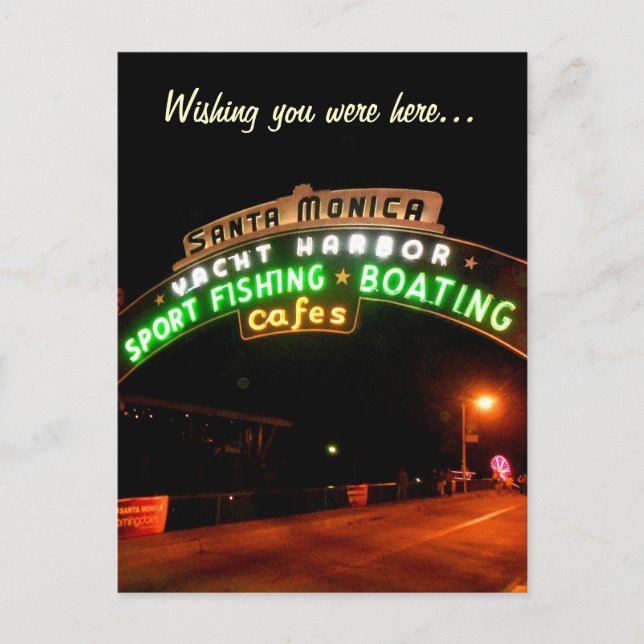 Santa Monica Pier Vykort (Framsida)