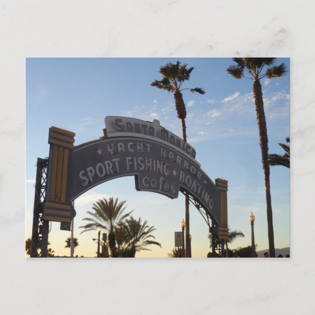 Santa Monica Pier Vykort (Framsida)