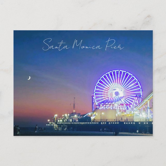 Santa Monica Pier Vykort (Framsida)