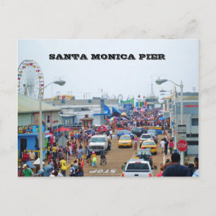 SANTA MONICA PIER-vykort Vykort