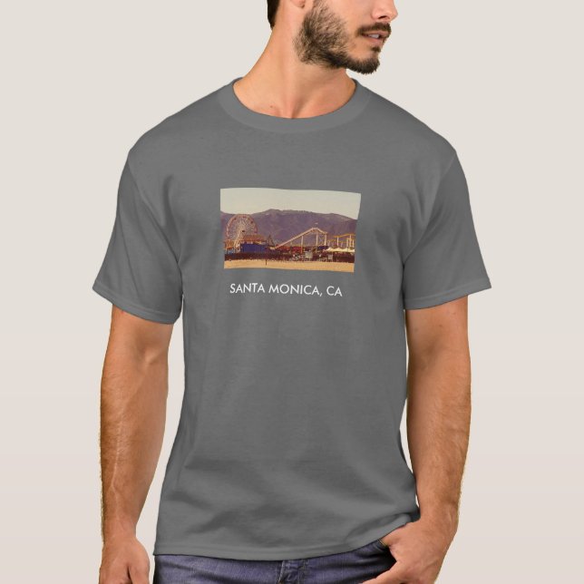 Santa Monica pir - grundläggande mörk skjorta Tröja (Framsida)