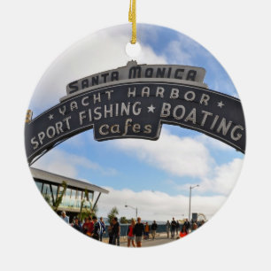 Santa Monica pir Julgransprydnad Keramik