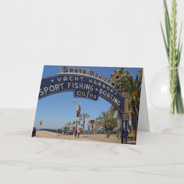 Santa Monica pir Kort (Framsida)