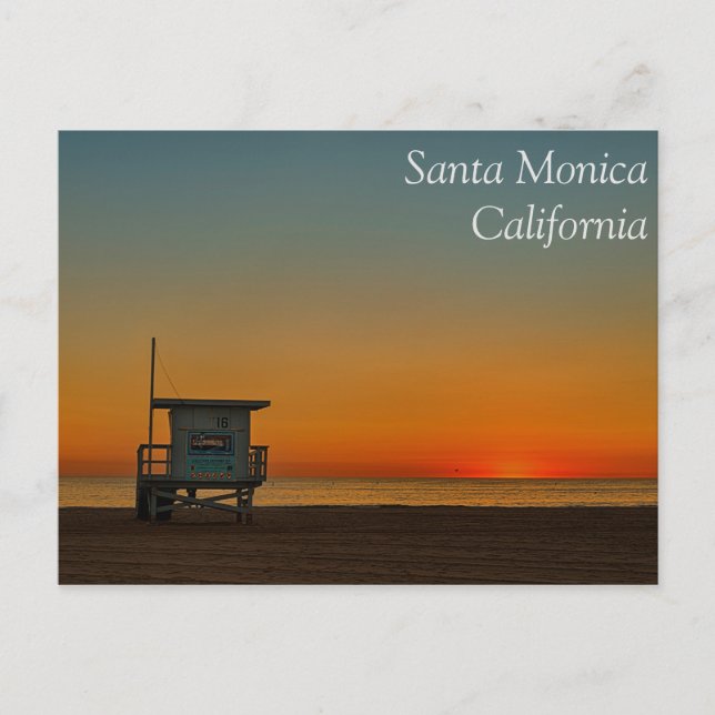 Santa Monica Postcard Vykort (Framsida)