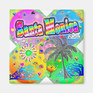 Santa Monica Quadro Säsonger Magnet