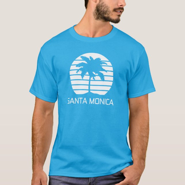 Santa Monica Retro Tee Shirt (Framsida)