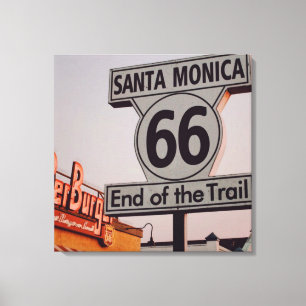 Santa Monica Route 66 California Canvastryck