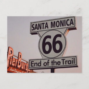 Santa Monica Route 66 California Vykort