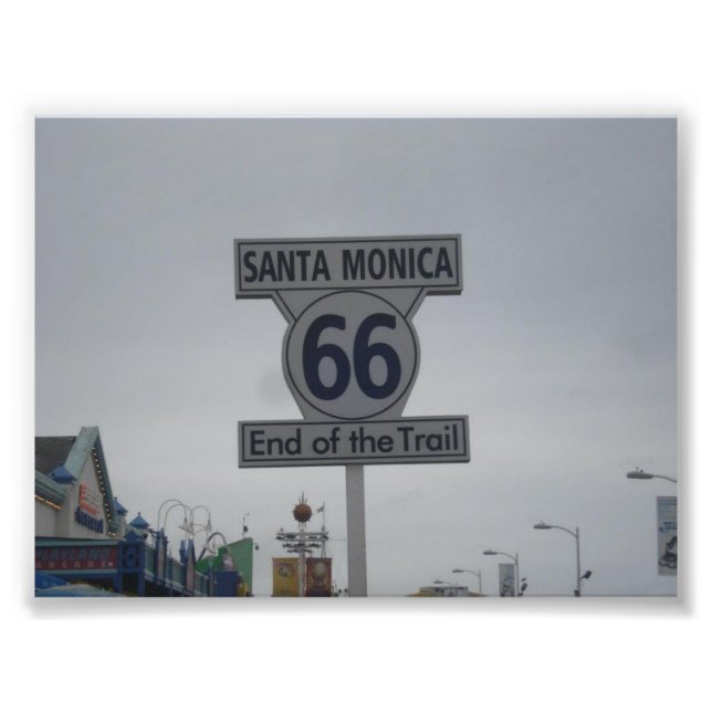 Santa Monica Route 66 Fototryck (Framsidan)