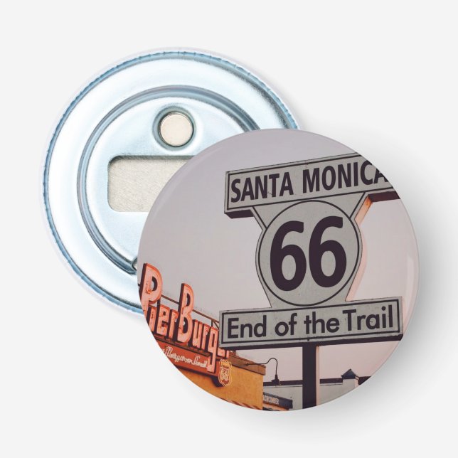 Santa Monica Route 66 Kalifornien Flasköppnare (Framsidan)