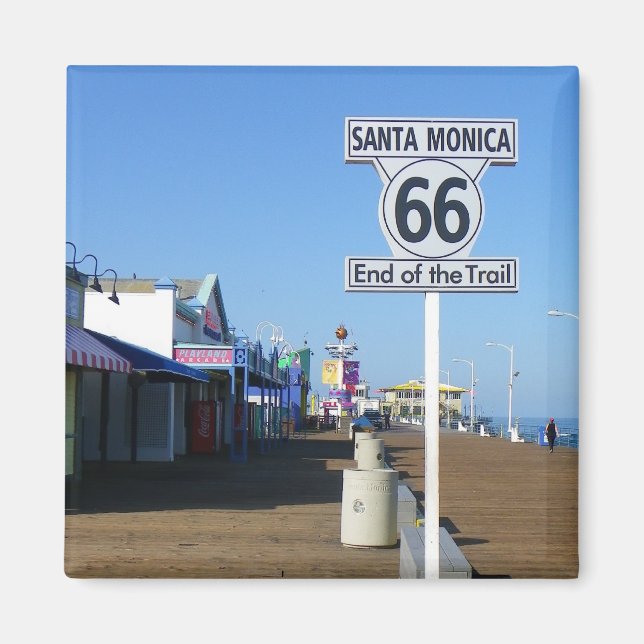 Santa Monica Route 66 Magnet! Magnet (Framsidan)