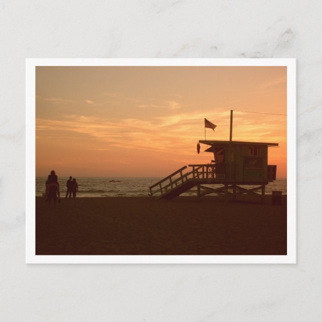 Santa Monica State Beach Postcard Vykort (Framsida)