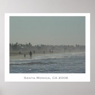 Santa Monica strand Poster
