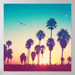 Santa Monica strand Poster