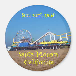 Santa Monica strandberg- och dalbana, Kalifornien Magnet