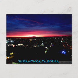 SANTA MONICA SUNRISE #1 POSTCARD VYKORT