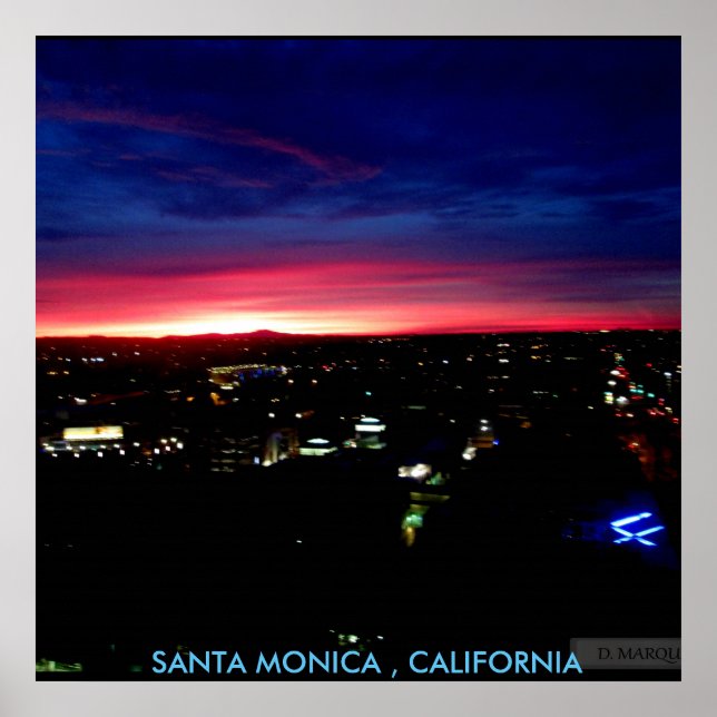 SANTA MONICA SUNRISE #1 POSTER (Framsidan)