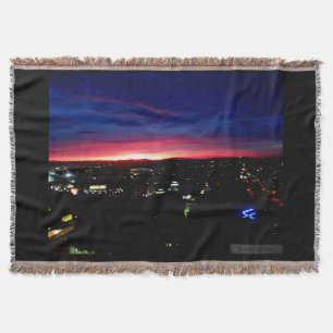 SANTA MONICA SUNRISE #1 THROW BLANKET FILT