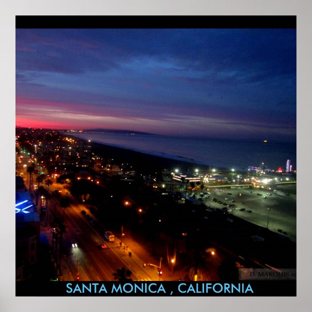 SANTA MONICA SUNRISE #2 POSTER (Framsidan)