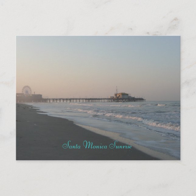Santa Monica Sunrise Vykort (Framsida)