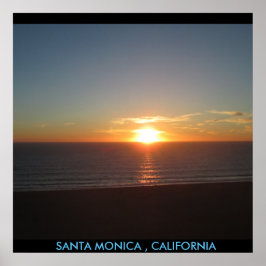 SANTA MONICA SUNSET #1 POSTER