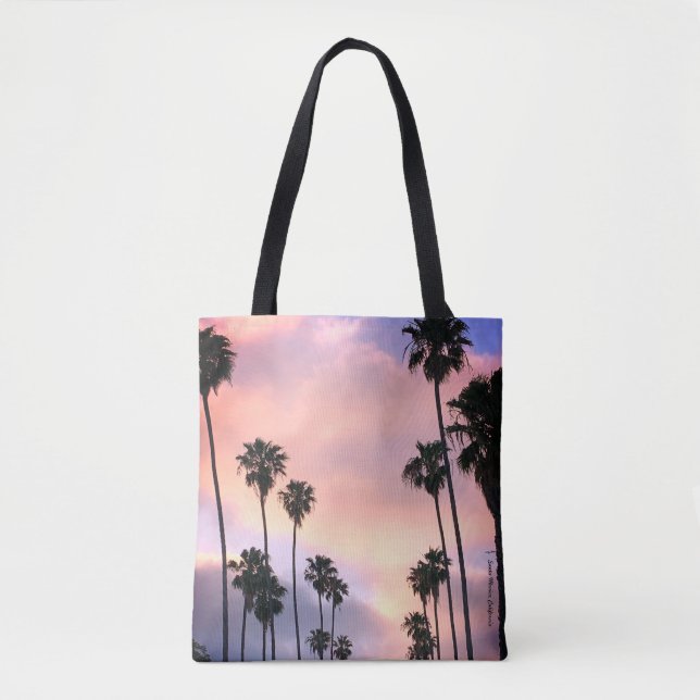 Santa Monica Sunset Tote Tygkasse (Framsida)