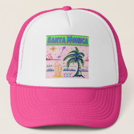 ’Santa Monica’ Surfer Beach Hat Truckerkeps