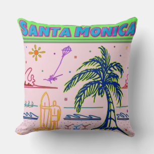 ’Santa Monica’ Surfer Beach Pillow Kudde