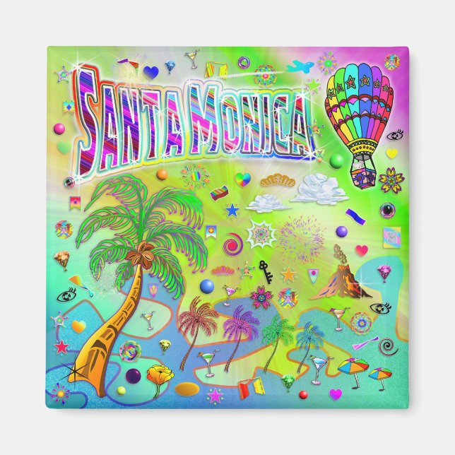 Santa Monica Tidlös Melodi Magnet (Framsidan)
