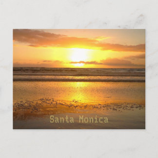 Santa Monica Travel Beach Bubbles Vykort