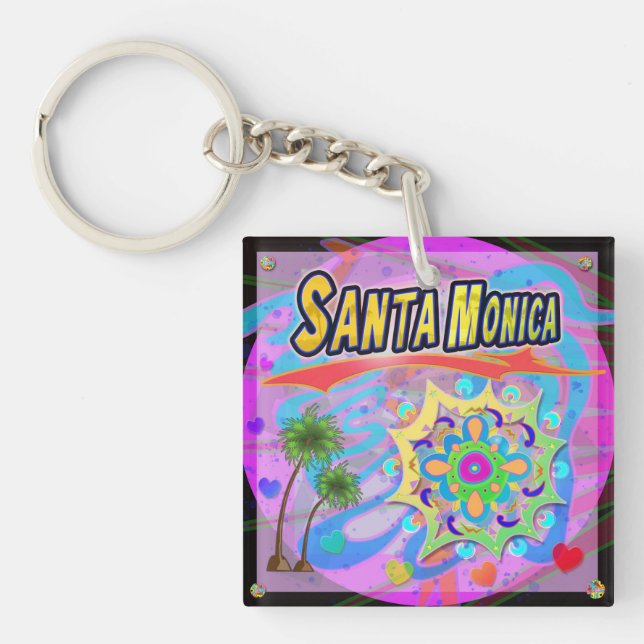 Santa Monica True Progress Keychain (Framsidan)