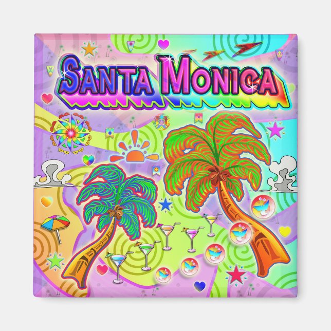 Santa Monica Vacation Target Magnet (Framsidan)