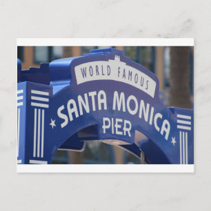 Santa Monica Venice Beach California Beach Helgdag Vykort