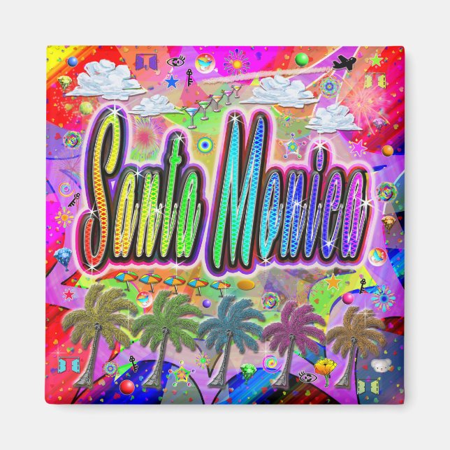 Santa Monica Vista Express Magnet (Framsidan)