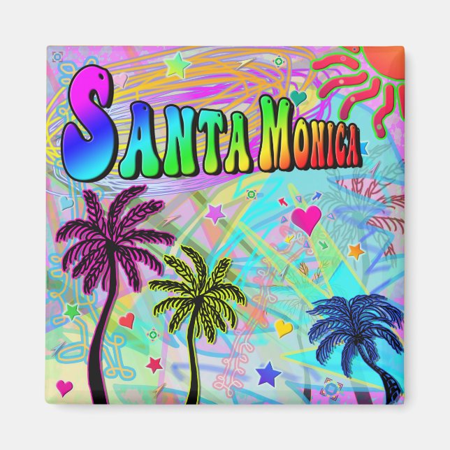 Santa Monica Vivid Romantik Magnet (Framsidan)