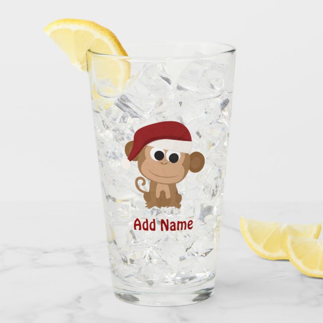 Santa Monkey Glaskopp (Framsida Ice)
