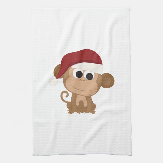Santa Monkey Kökshandduk (Vertikal)
