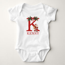 Santa Monogrammed and Name Family Matching T Shirt