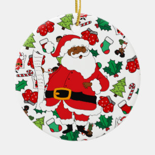 Santa Mönster Julgransprydnad Keramik