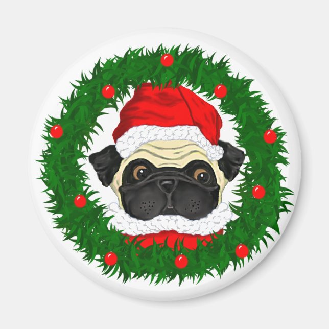 Santa mops magnet (Framsidan)