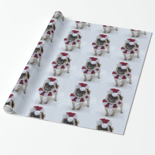 Santa mops presentpapper