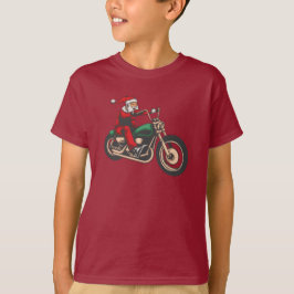 Santa Motorcykel jul Rider Graphic T Shirt