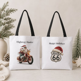 Santa Motorcykel Julmarknadslopp Tygkasse
